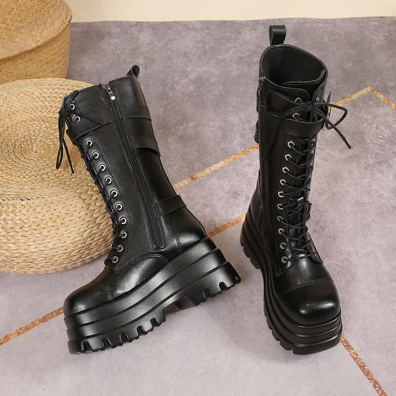 Funki Findz | Boots | Women's Gothic Punk Retro Biker Boots