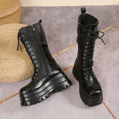 Funki Findz | Boots | Women's Gothic Punk Retro Biker Boots