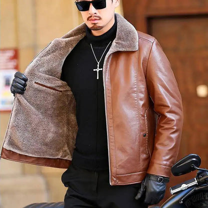 Funki Findz | Jackets | Men's Luxury Faux Leather Winter Jacket