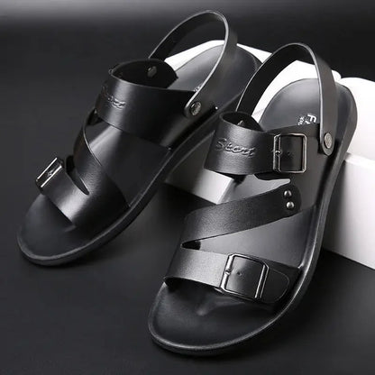 Funki Findz | Shoes | Men's Summer Fashion Leather Sandals
