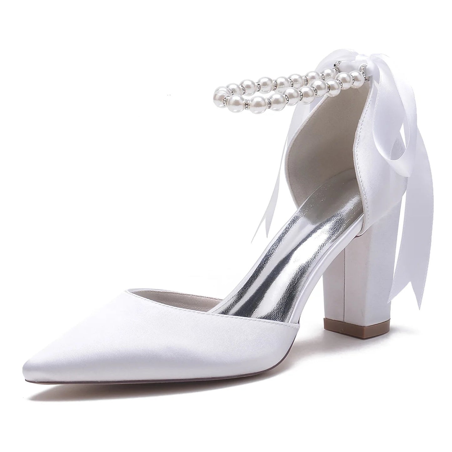 Funki Findz | Shoes | Women's Luxury Satin Tie Bridal Shoes