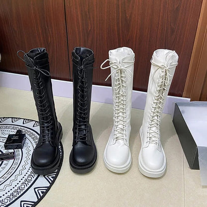 Funki Findz | Boots | Women's Gothic Lace Up High Top Boots