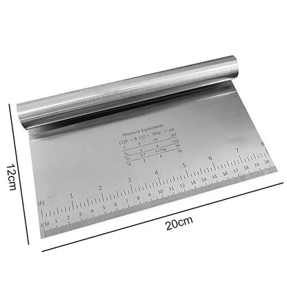 Funki Findz | Cooking Scrapers | Stainless Steel Dough Cutter