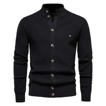 Funki Findz | Sweaters | Men's Mock Neck Buttoned Cardigans