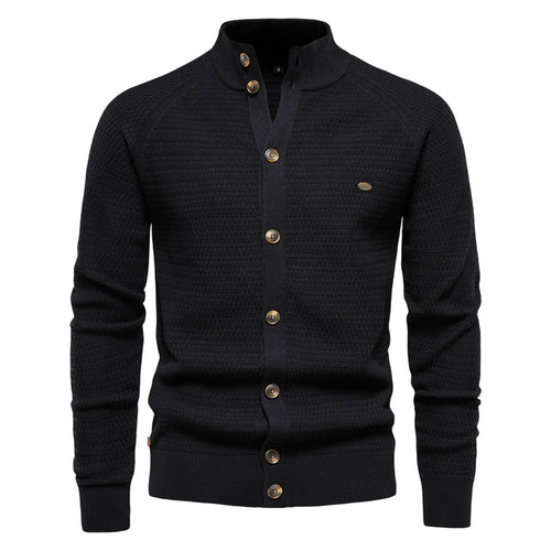 Funki Findz | Sweaters | Men's Mock Neck Buttoned Cardigans