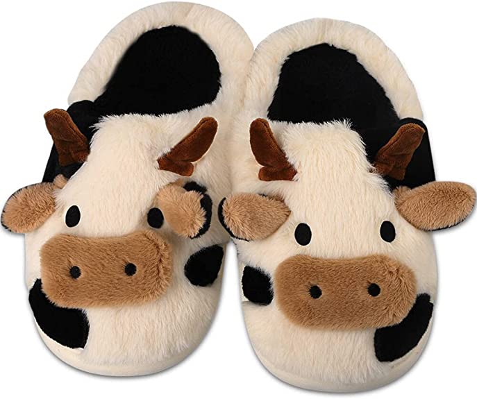 Funki Findz | Shoes | Women's Cute Soft Cow Slipper