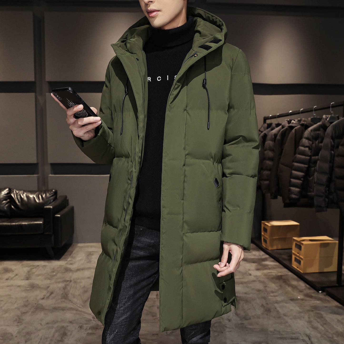 Funki Findz | Jackets | Men's Thick Mid-Length Winter Parkas