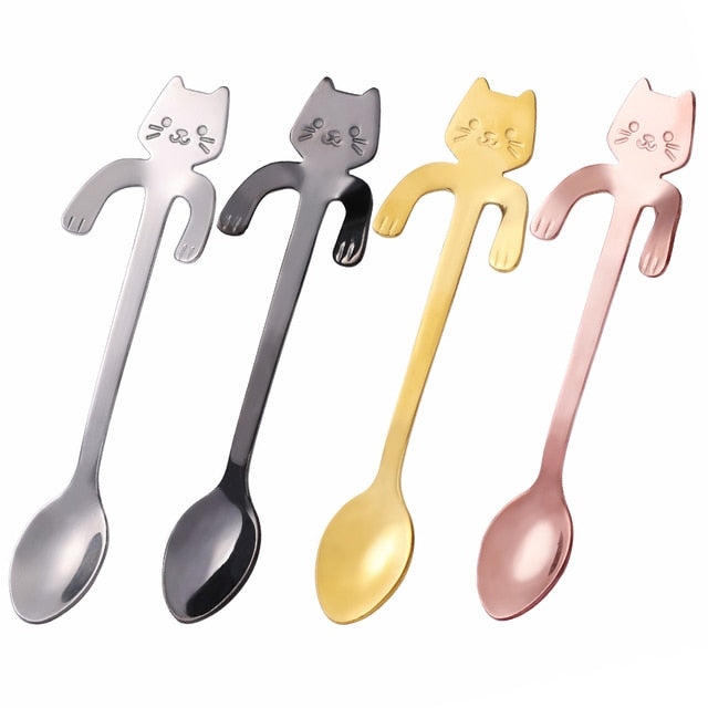 Funki Findz | Spoons | Cat Coffee Spoons | 1 Pcs and 4 Pcs Sets