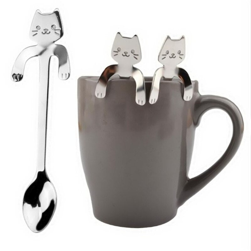 Funki Findz | Spoons | Cat Coffee Spoons | 1 Pcs and 4 Pcs Sets