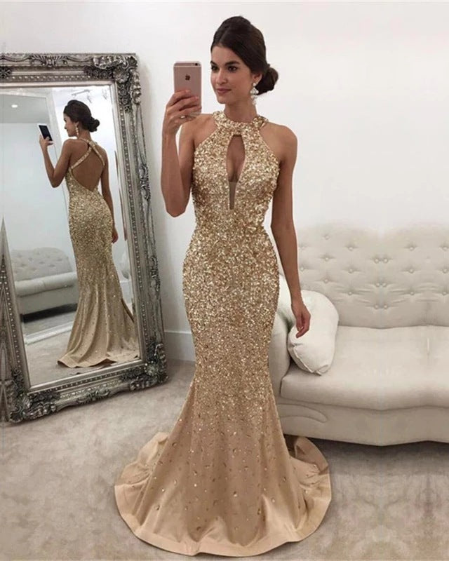 Funki Findz | Dresses | Women's Long Sparkly Mermaid Dress