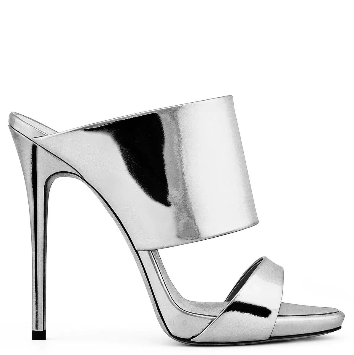 Funki Findz | Shoes | Women's Stylish Metallic High Heel Slides