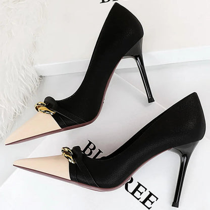 Funki Findz | Shoes | Women's Two Toned Buckle Toe Pumps
