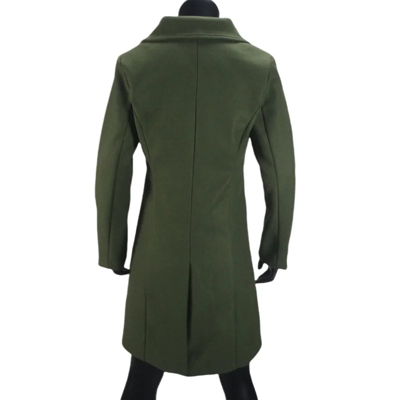 Funki Findz | Jackets | Women's Slim Fit Double Breast Overcoat