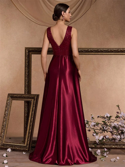 Funki Findz | Dresses | Women's Elegant Satin Sequin Dresses