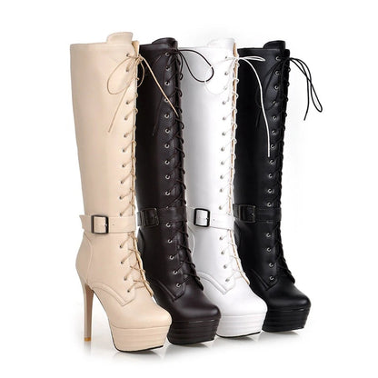 Funki Findz | Boots | Women's Knee-High Chic High Stiletto Boot