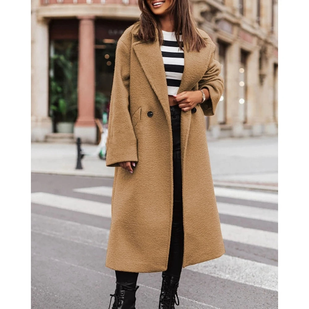 Funki Findz | Jackets | Women's Long Single Buttoned Overcoat