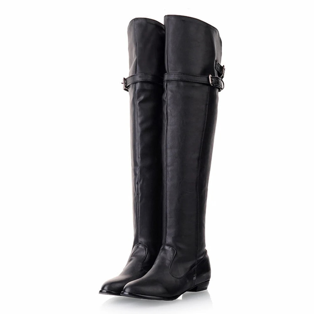Funki Findz | Boots | Women's Over-The-Knee-High Flat Boots