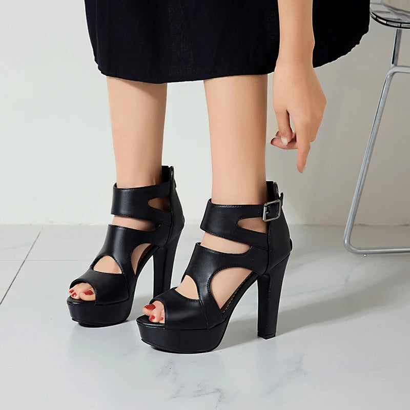 Funki Findz | Shoes | Women's Block Heeled Platform Sandals