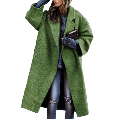Funki Findz | Jackets | Women's Long Woolen Loose Overcoat