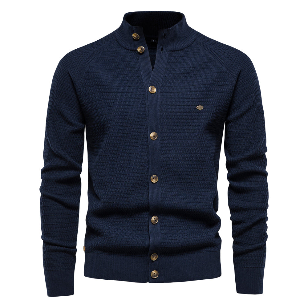 Funki Findz | Sweaters | Men's Mock Neck Buttoned Cardigans
