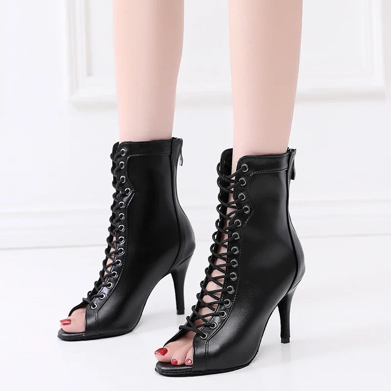 Funki Findz | Boots | Women's Latin Lace Up Dance Boots