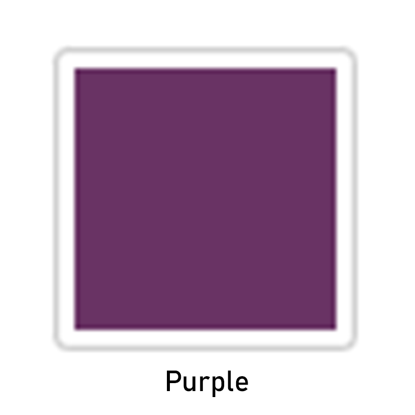 A solid square in dark purple is centered on a white background with a light gray border.