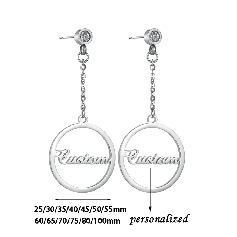 Funki Findz | Earrings | Custom Name Phrase Initial Drop Earring