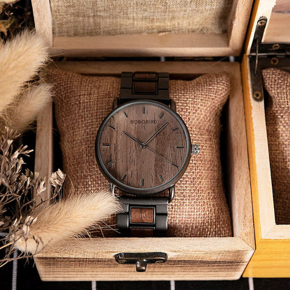 Funki Findz | Watches | Men's Wood Quartz Wristwatch | Gift