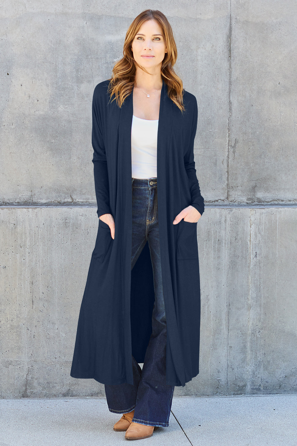 Funki Findz | Jackets | Women's Open Front Long Sleeve Coat