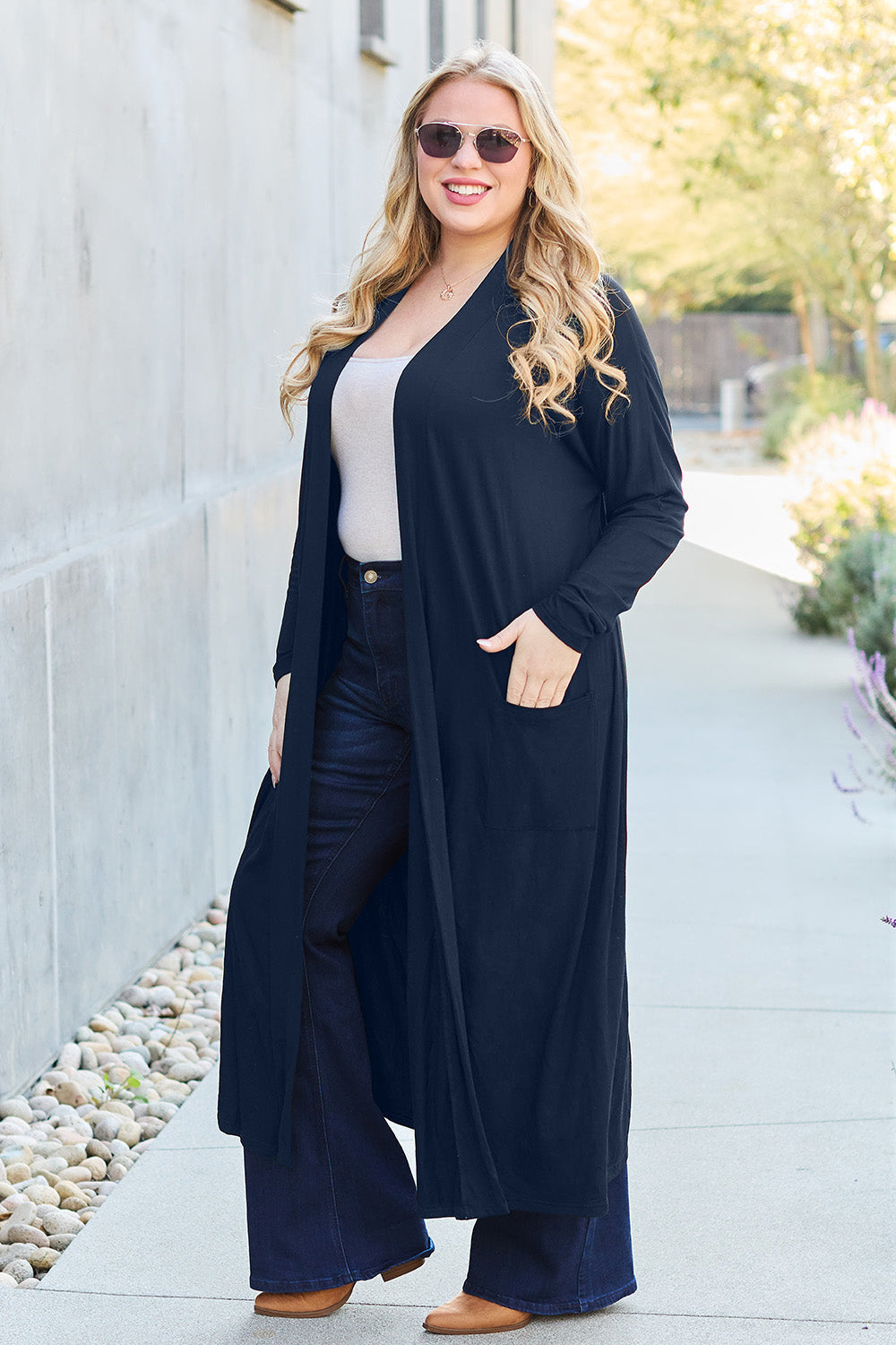 Funki Findz | Jackets | Women's Open Front Long Sleeve Coat