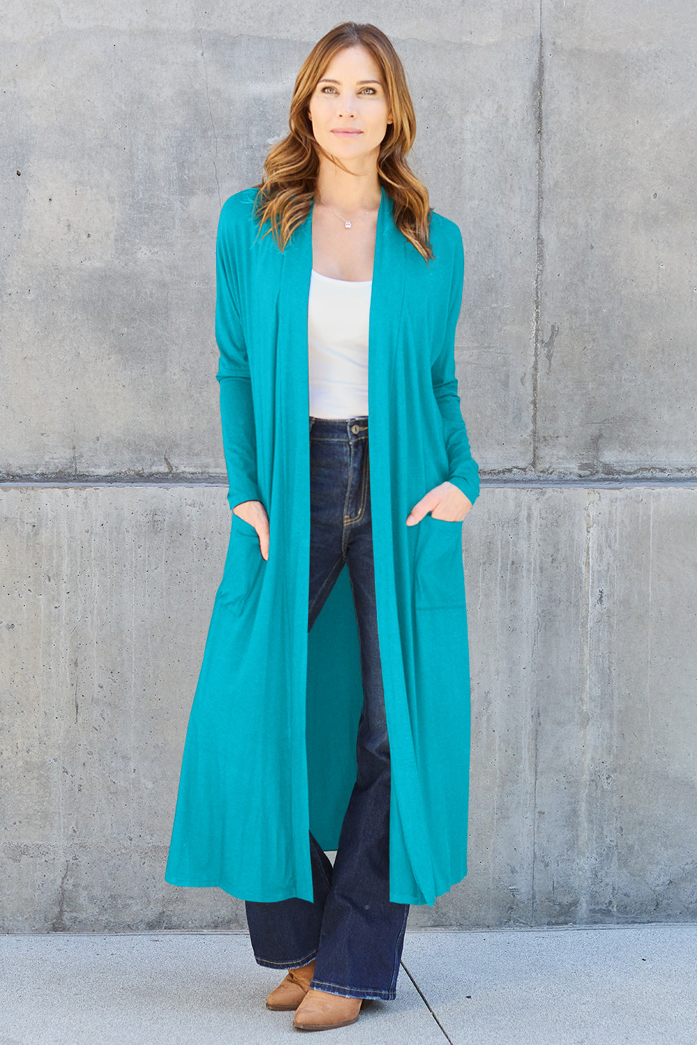 Funki Findz | Jackets | Women's Open Front Long Sleeve Coat