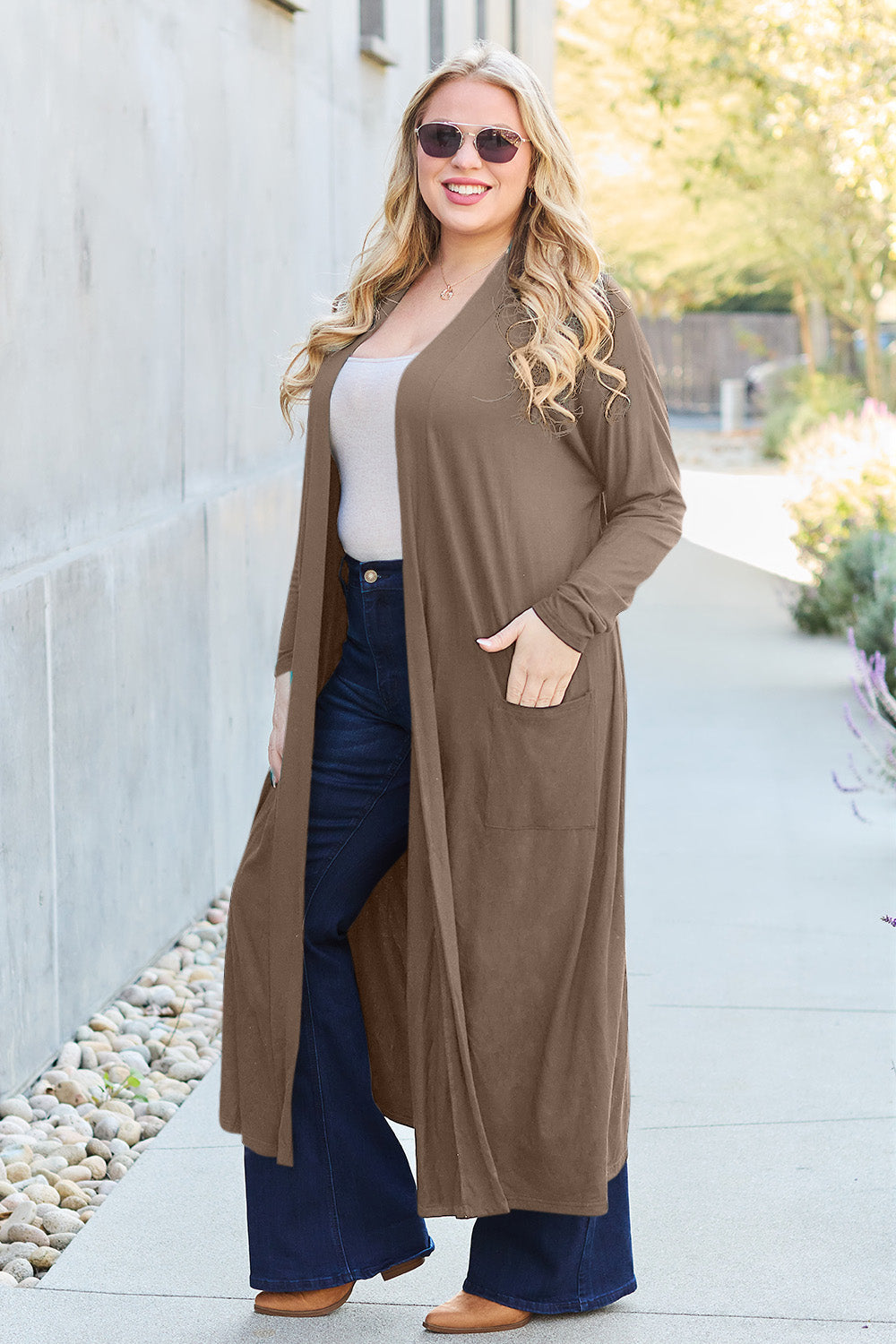 Funki Findz | Jackets | Women's Open Front Long Sleeve Coat