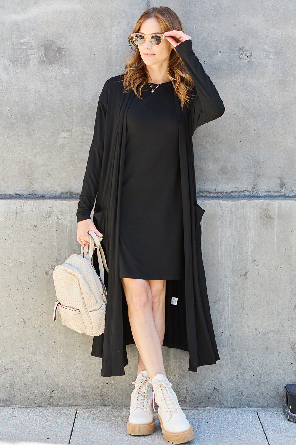 Funki Findz | Jackets | Women's Open Front Long Sleeve Coat
