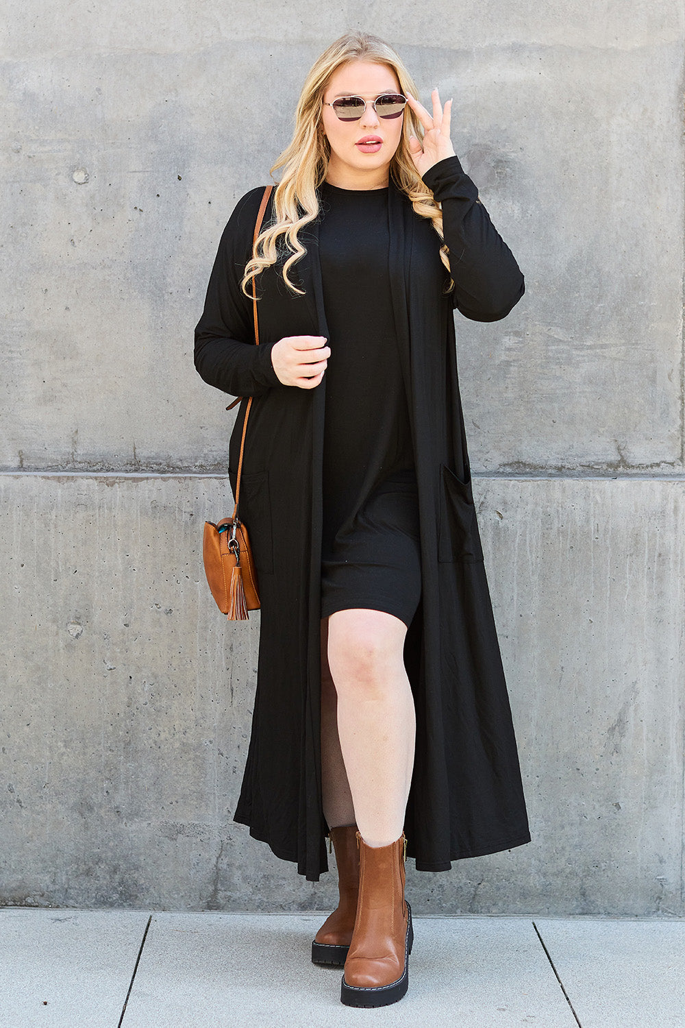 Funki Findz | Jackets | Women's Open Front Long Sleeve Coat