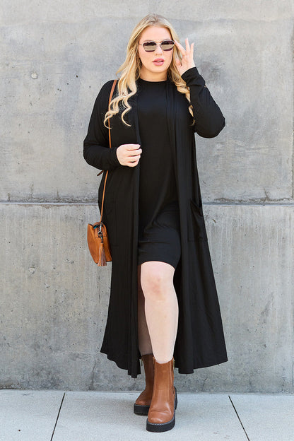 Funki Findz | Jackets | Women's Open Front Long Sleeve Coat