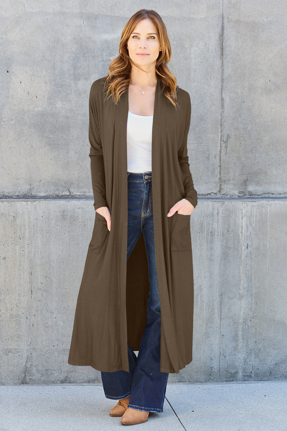 Funki Findz | Jackets | Women's Open Front Long Sleeve Coat