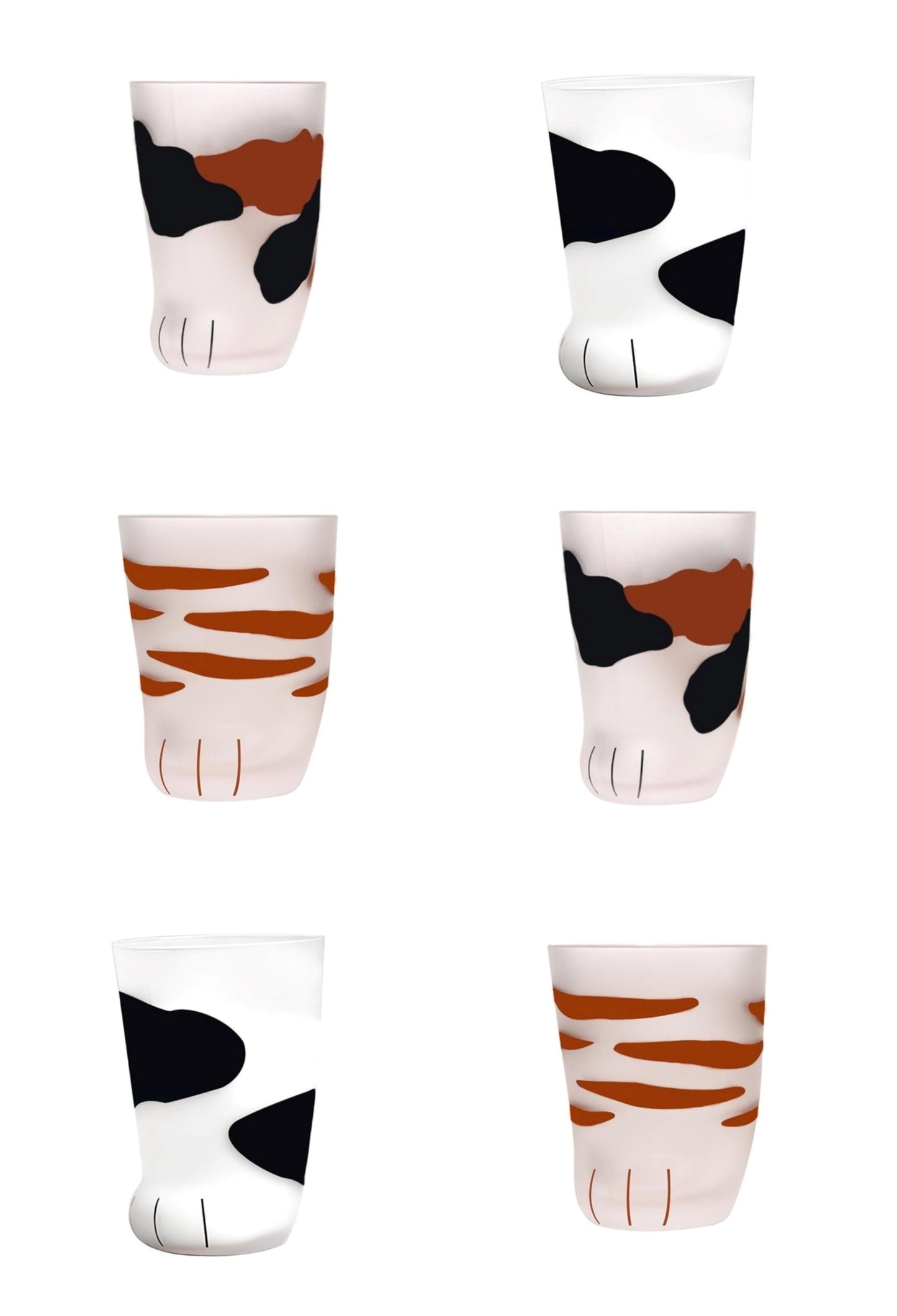 Funki Findz | Glasses | Cute Cat Paw Glass Coffee Cup Sets