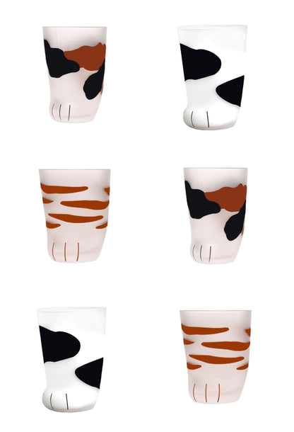 Funki Findz | Glasses | Cute Cat Paw Glass Coffee Cup Sets