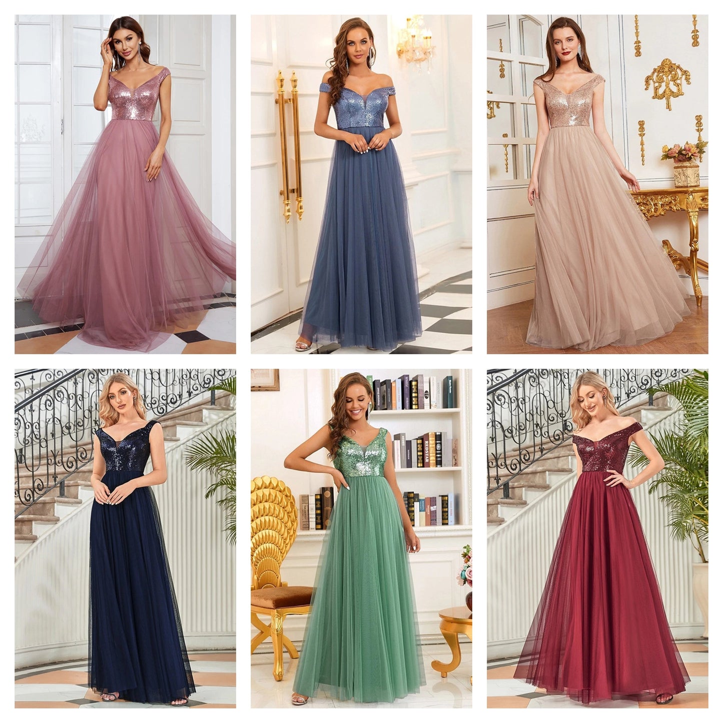 Funki Findz | Dresses | Women's Elegant Long Evening Dress