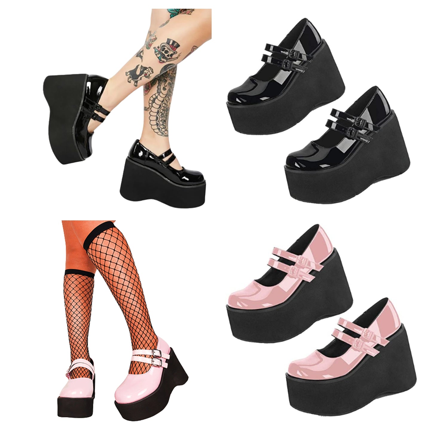 Funki Findz | Shoes | Women's Platform Wedge High Mary Janes