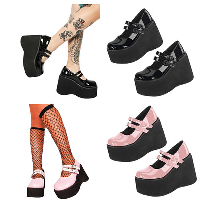 Funki Findz | Shoes | Women's Platform Wedge High Mary Janes