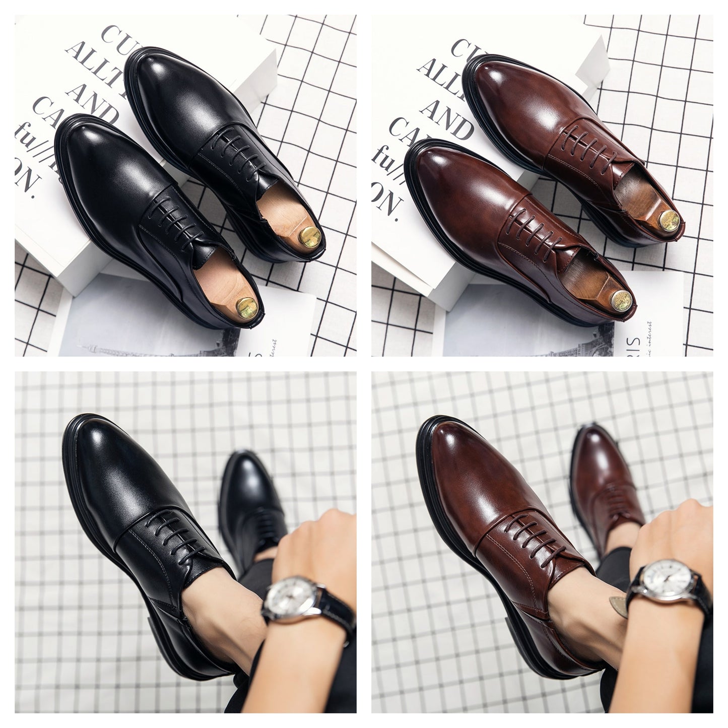 Funki Findz | Shoes | Men's Genuine Leather Derby Formal Shoe