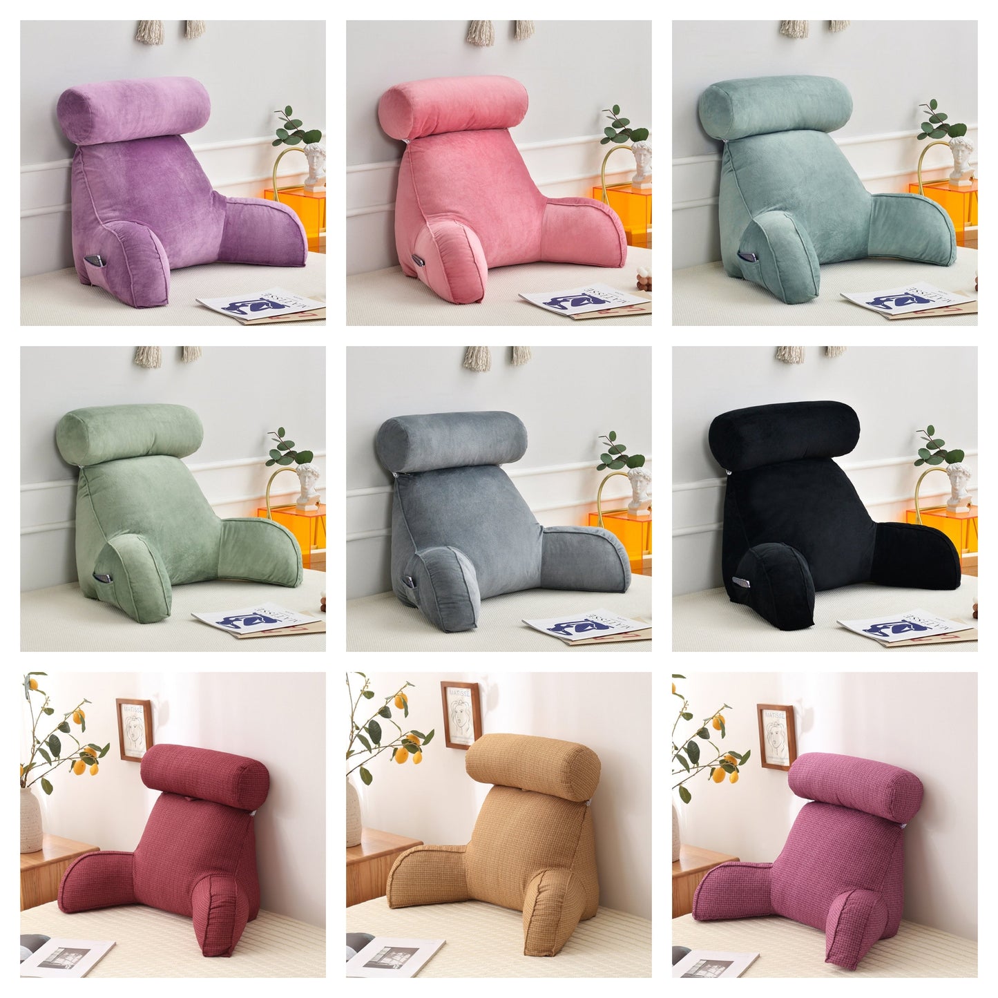 Funki Findz | Pillows | Soft Backrest Reading Pillow with Arm Rest