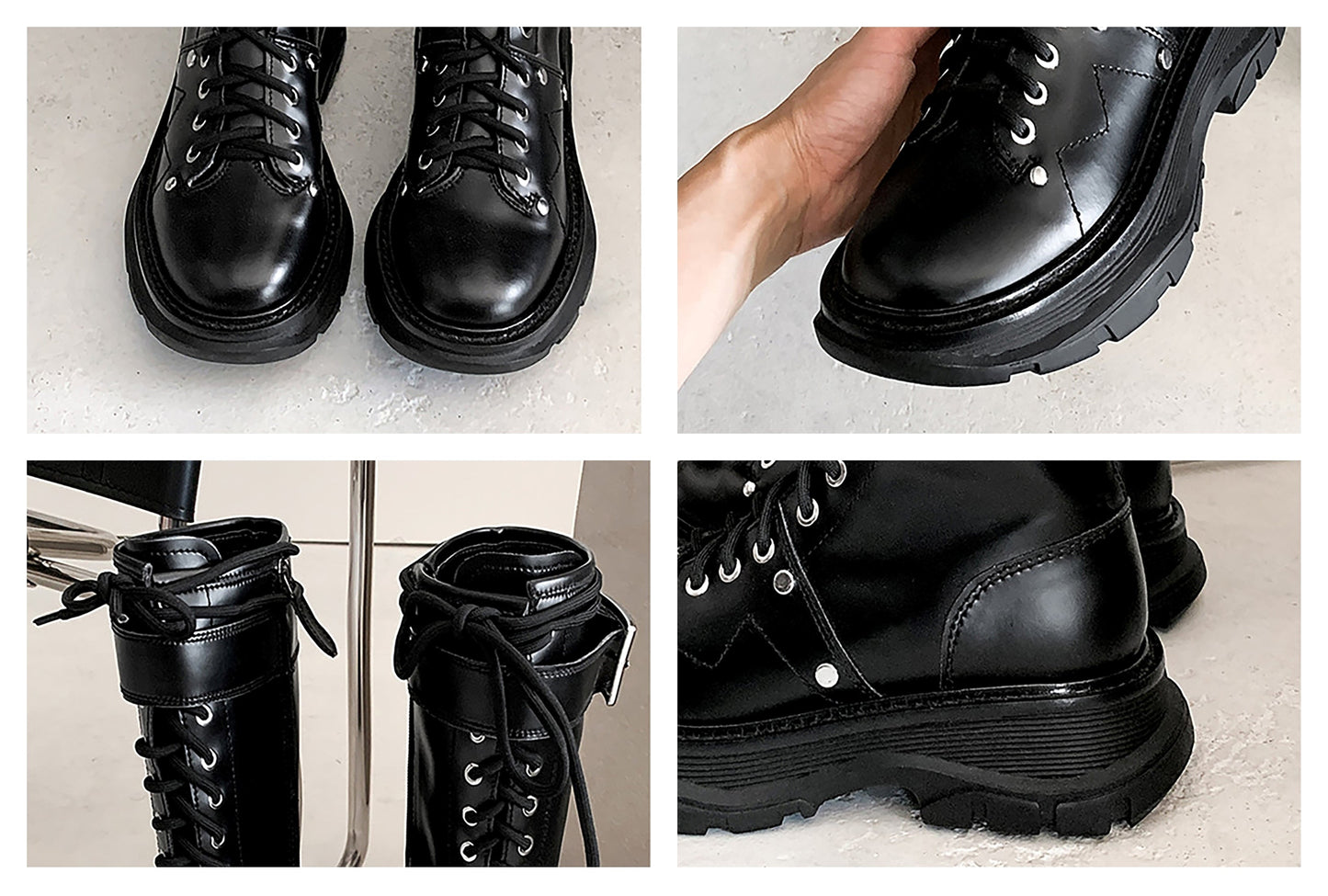 Funki Findz | Boots | Women's White Knee High Lace Up Boots