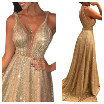 Funki Findz | Dresses | Women's Long Sparkly Prom Ball Dress