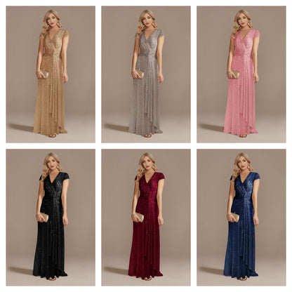 Funki Findz | Dresses | Women's Elegant Long Sequin Dress