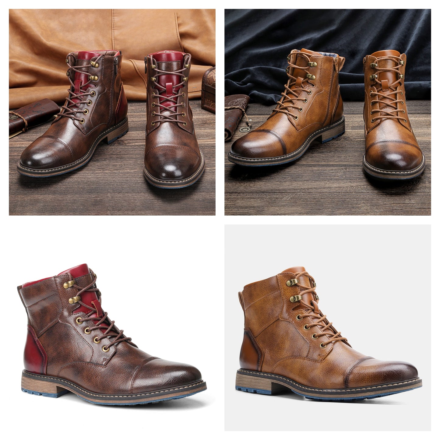 Funki Findz | Boots | Men's Leather Dress Boot | Retro Ankle Boot