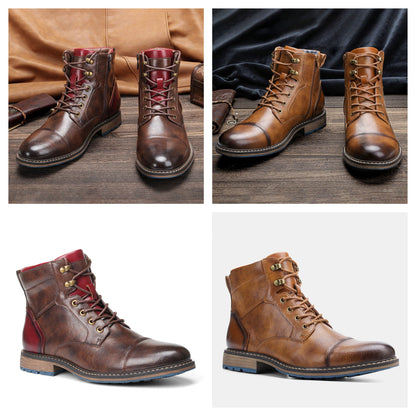 Funki Findz | Boots | Men's Leather Dress Boot | Retro Ankle Boot