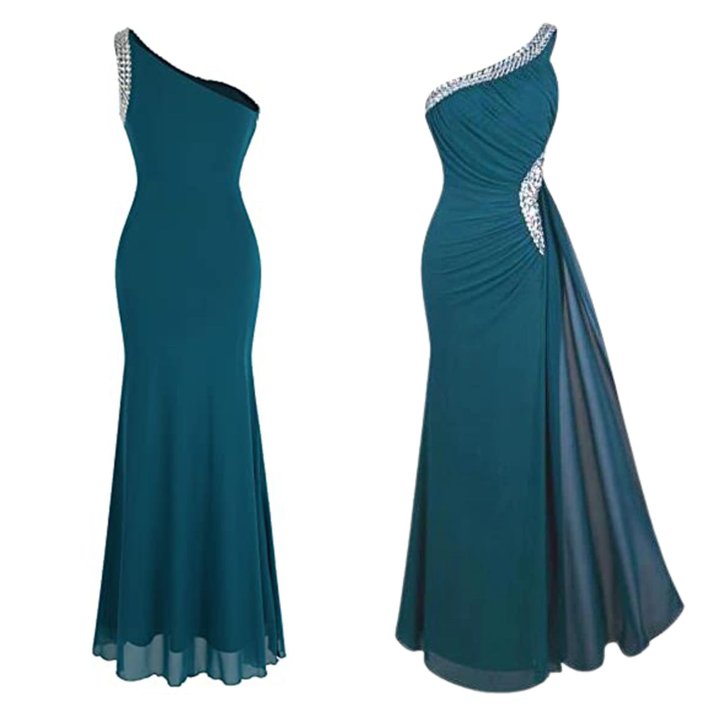 Funki Findz | Dresses | Women's Crystal Beaded Mermaid Dress