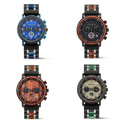 Funki Findz | Watches | Men's Wooden Quartz Wrist Stop Watch